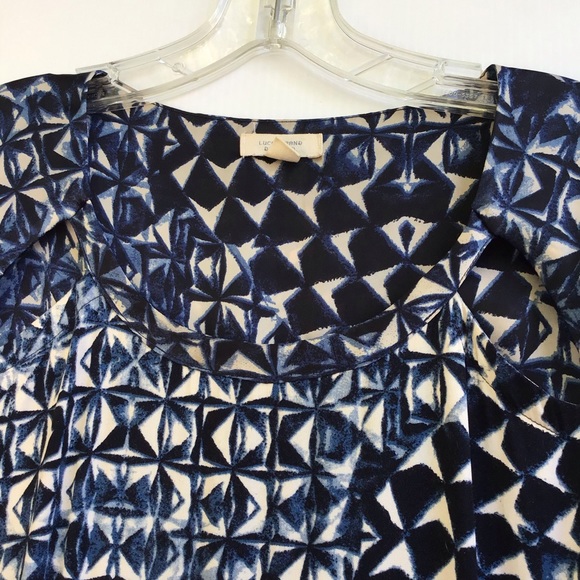 Lucky Brand Black Printed Sleeveless Loose Fit Dress Size L. - Picture 4 of 12